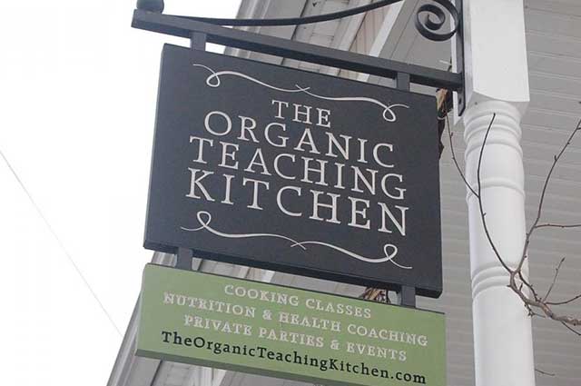 The Organic Teaching Kitchen sign