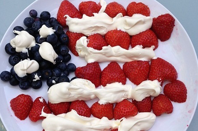 coconut whipped cream with berries